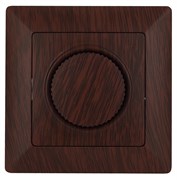 Intro Светорегулятор Solo 4-401-10 поворотный, 600Вт 230В, IP20, СУ, венге Б0053711