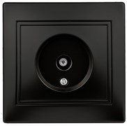 Intro 1-301-05 Розетка TV одиночная, IP20, СУ, Plano, антрацит (10/200/2400) Б0044573