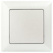 Intro Выключатель Solo 4-101-06 одноклавишный 10А-250В, IP20, СУ, перламутр Б0053551