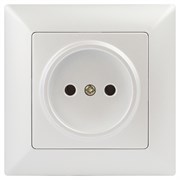 Intro Розетка Solo 4-201-06 без заземления 2P, 16А-250В, IP20, СУ, перламутр Б0053646