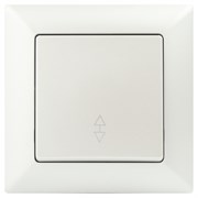 Intro Переключатель Solo 4-103-06 одноклавишный 10А-250В, IP20, СУ, перламутр Б0053582