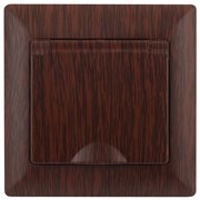 Intro Розетка Solo 4-203-10 с заземлением 2P+E Schuko с крышкой, 16А-250В, IP20, СУ, венге Б0053663