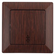 Intro Переключатель Solo 4-103-10 одноклавишный 10А-250В, IP20, СУ, венге Б0053583