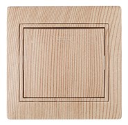 Intro Выключатель Plano 1-101-11 одноклавишный 10А-250В, IP20, СУ, сосна Б0053728