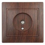 Intro 1-301-10 Розетка TV одиночная, IP20, СУ, Plano, венге (10/200/2000) Б0030080