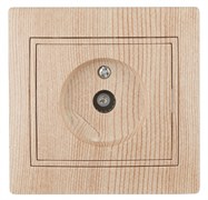 Intro 1-301-11 Розетка TV одиночная, IP20, СУ, Plano, сосна (10/200/2400) Б0030081