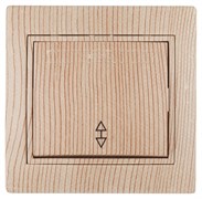 Intro 1-103-11 Переключатель, 10А-250В, IP20, СУ, Plano, сосна (10/200/2400) Б0053756