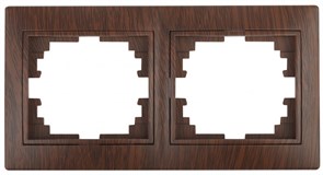 Intro 1-502-10 Рамка на 2 поста гор., СУ, Plano, венге (20/400/3200) Б0030096