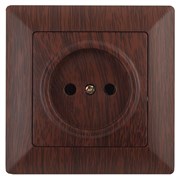 Intro 4-201-10 Розетка 2P, 16А-250В, СУ, Solo, венге (10/200/2400) Б0043310