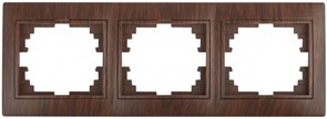 Intro 1-503-10 Рамка на 3 поста гор., СУ, Plano, венге (14/280/2800) Б0030100