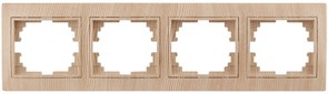 Intro 1-504-11 Рамка на 4 поста гор., СУ, Plano, сосна (14/140/1400) Б0030105