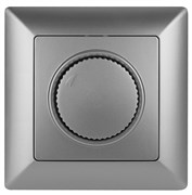 Intro Светорегулятор Solo 4-401-03 поворотный, 600Вт 230В, IP20, СУ, алюминий Б0053707