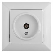 Intro 4-301-01 Розетка TV одиночная, СУ, Solo, белый (10/200/2000) Б0043368