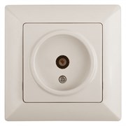 Intro 4-301-02 Розетка TV одиночная, СУ, Solo, сл.кость (10/200/3200) Б0043369