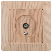 Intro 4-301-11 Розетка TV одиночная, СУ, Solo, сосна (10/200/2400) Б0043374