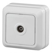 Intro 2-301-01 Белый Розетка TV одиночная, IP20, ОУ, Quadro Б0027658