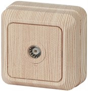Intro 2-301-11 Розетка TV одиночная, IP20, ОУ, Quadro, сосна (10/200/3600) Б0027660
