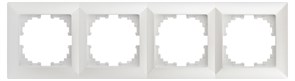 Intro Рамка для розеток и выключателей Solo 4-504-06 на 4 поста, СУ, перламутр Б0053997