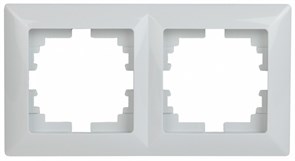 Intro 4-502-01 Рамка на 2 поста, СУ, Solo, белый (20/400/3200) Б0043410
