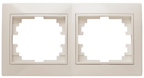 ЭРА 1-502-02 Intro Рамка на 2 поста гор., СУ, Plano, сл.кость (20/400/4000) Б0027626