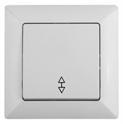 Intro Переключатель Solo 4-103-01 одноклавишный 10А-250В, IP20, СУ, белый Б0053575