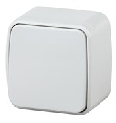 Intro Выключатель Polo 3-101-01 одноклавишный 10A-250В, IP20, ОУ, белый Б0053525