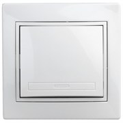 Intro 1-101-01 Выключатель, 10А-250В, IP20, СУ, Plano, Белый Б0027586