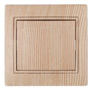 Intro 1-101-11 Выключатель, 10А-250В, IP20, СУ, Plano, сосна (10/200/2400) Б0030033