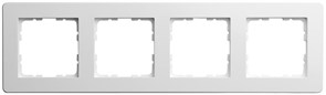Jasmart G-Flex Белый глянцевый Рамка 4-я G1104W