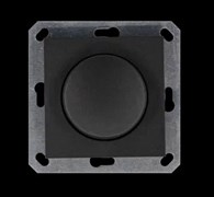 Jasmart LED Диммер с накладкой 30-400W, 1gang 2way, цвет Антрацит G4012B