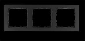 Jasmart Рамка G-Classic  3-постовая, цвет Антрацит G1003B