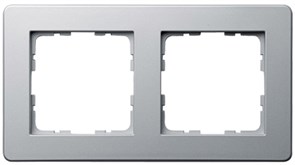 Jasmart Рамка G-Flex 2-постовая, цвет Алюминий G1102S