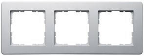Jasmart Рамка G-Flex 3-постовая, цвет Алюминий G1103S