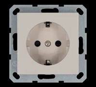 Jasmart Розетка SHUKO© с защитными шторками 16A 250V~ 2P+T, цвет Тауп G5501T