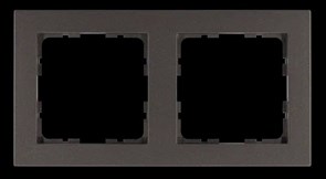 Jasmart Рамка G-Classic  2-постовая, цвет Мокко G1002Z
