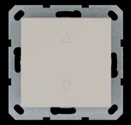 Jasmart Выключатель одноклавишный для штор 10A 250V~ с накладкой, цвет Тауп G3018T