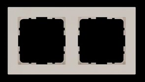 Jasmart Рамка G-Classic  2-постовая, цвет Тауп G1002T