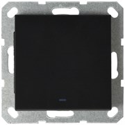 Jasmart G Черный матовый Выключатель 1-кл с подсветкой 10A 250V~ G3011NPB