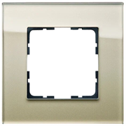 Jasmart Рамка 1-постовая, стекло Champagne Gold G1001GG