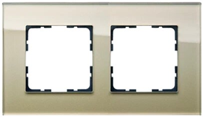 Jasmart Рамка 2-постовая, стекло  Champagne Gold G1002GG