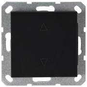 Jasmart G Черный матовый Выключатель 1-кл жалюзи, 10A 250V~ G3018PB