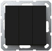 Jasmart G Черный матовый Выключатель 3-кл 10A 250V~ G3031PB