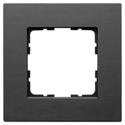 Jasmart Рамка 1-постовая, алюминий Black G1001AB