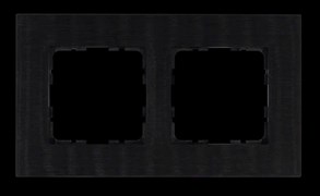 Jasmart Рамка 2-постовая, алюминий Black G1002AB