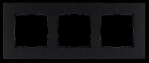 Jasmart Рамка 3-постовая, алюминий Black G1003AB