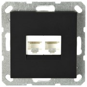Jasmart G Черный матовый Розетка RJ45 двойная G6106PB