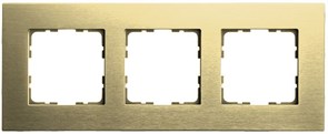 Jasmart Рамка 3-постовая, алюминий Champagne Gold G1003AG