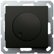 Jasmart Универсальный диммер 3-500 Вт, Led 3-250Вт, HV - 500Вт, с накладкой, черный матовый (soft touch) G4012PB-500RV