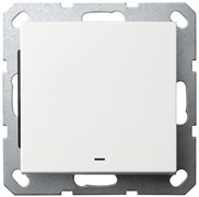 Jasmart G Белый глянцевый Выключатель 1-кл с подсветкой 10A 250V~ G3011NW