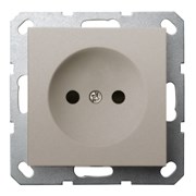 Jasmart Розетка без заземления с защитными шторками 16A 250V~ 2P, цвет Тауп G5503T